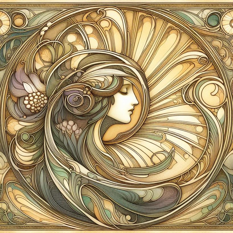Art Nouveau - reference Ai image for Easy Prompt Generator