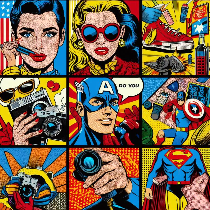 Pop Art - reference Ai image for Easy Prompt Generator