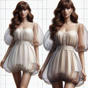 Bubble Hem Dress - reference Ai image for Easy Prompt Generator