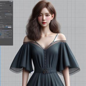 Caplet Dress - reference Ai image for Easy Prompt Generator