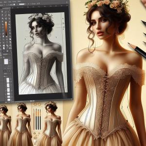 Corset Dress - reference Ai image for Easy Prompt Generator