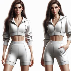 Cropped Jumpsuit - reference Ai image for Easy Prompt Generator