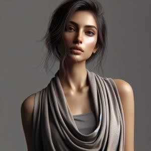 Draped Vest - reference Ai image for Easy Prompt Generator