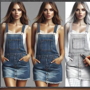 Dungaree Dress - reference Ai image for Easy Prompt Generator