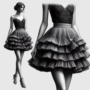 Frilled Skirt - reference Ai image for Easy Prompt Generator