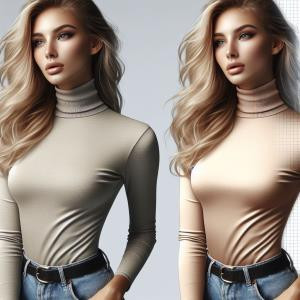 Mock Neck Tops - reference Ai image for Easy Prompt Generator