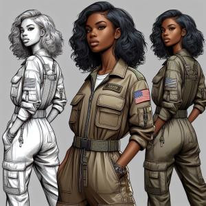 Utility Jumpsuit - reference Ai image for Easy Prompt Generator
