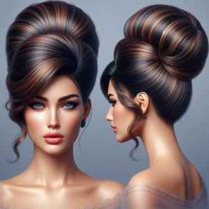 Beehive Updo - reference Ai image for Easy Prompt Generator