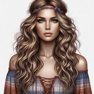 Boho Waves - reference Ai image for Easy Prompt Generator