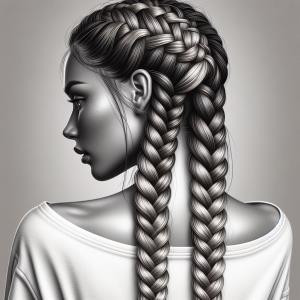 Double Dutch Braids - reference Ai image for Easy Prompt Generator