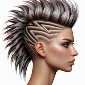 Mohawk with Zigzag Pattern - reference Ai image for Easy Prompt Generator