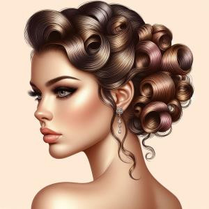 Pin Curls - reference Ai image for Easy Prompt Generator