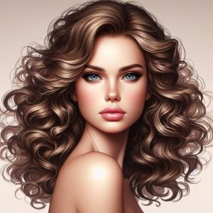 Romantic Curls - reference Ai image for Easy Prompt Generator