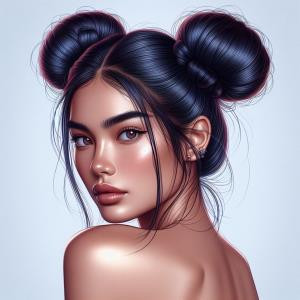 Space Buns - reference Ai image for Easy Prompt Generator
