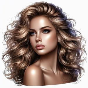 Tousled Waves - reference Ai image for Easy Prompt Generator
