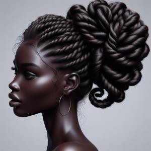Twisted Updo - reference Ai image for Easy Prompt Generator