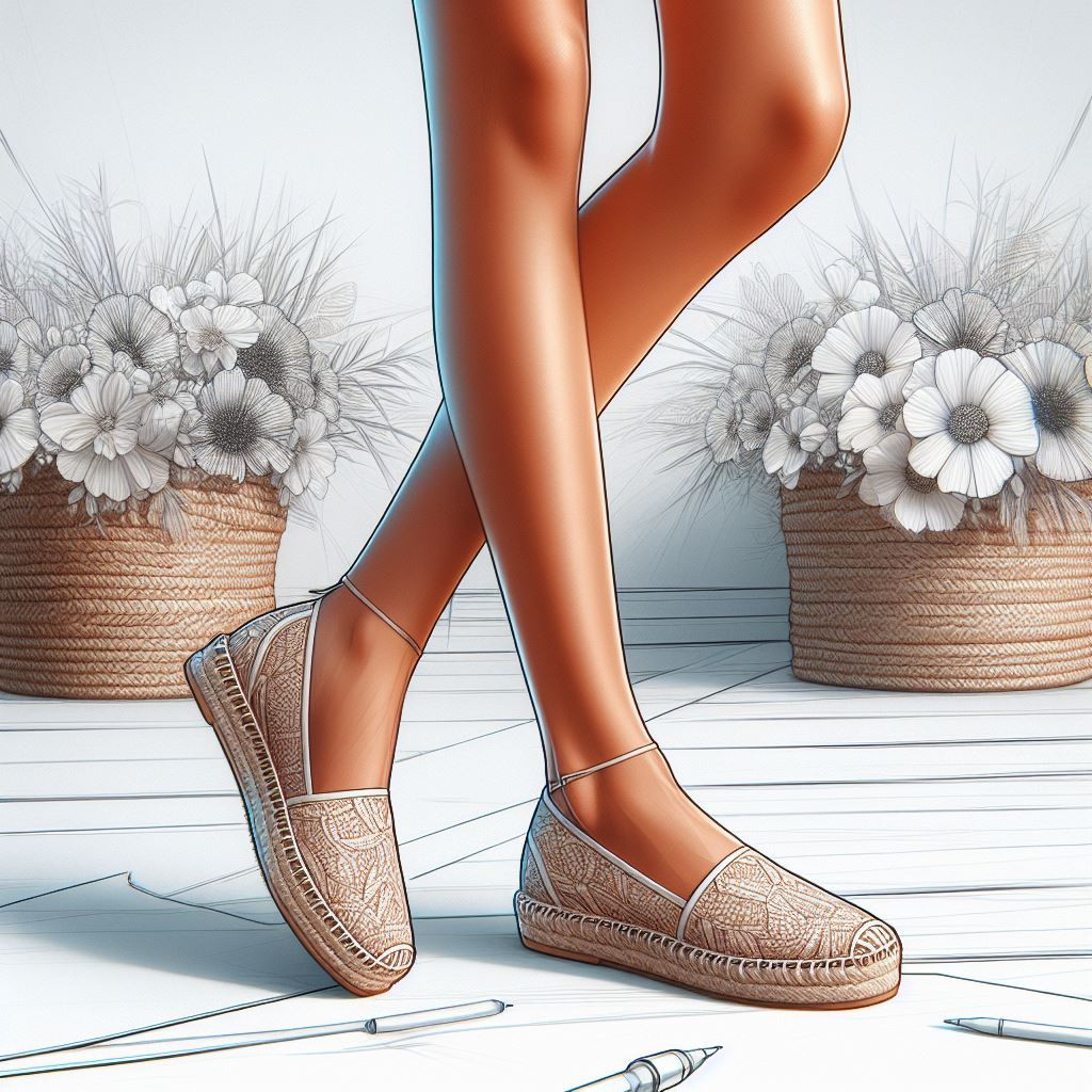 Espadrilles shoes - reference Ai image for Easy Prompt Generator