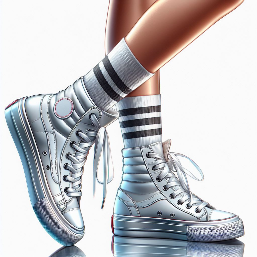 High-top sneakers - reference Ai image for Easy Prompt Generator