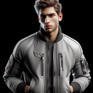 Bomber jacket - reference Ai image for Easy Prompt Generator