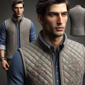 Quilted vest - reference Ai image for Easy Prompt Generator