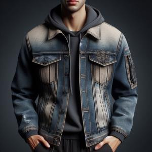 Trucker jacket - reference Ai image for Easy Prompt Generator