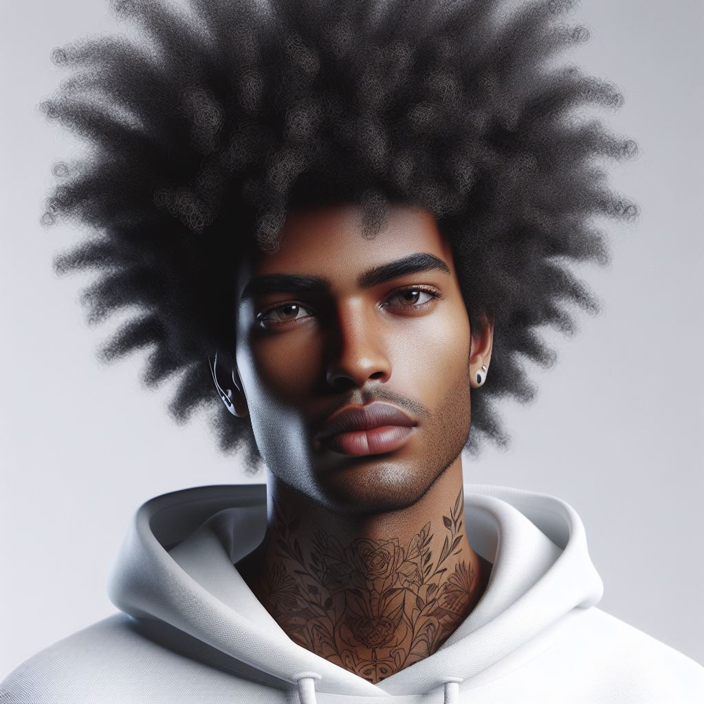Afro hair - reference Ai image for Easy Prompt Generator