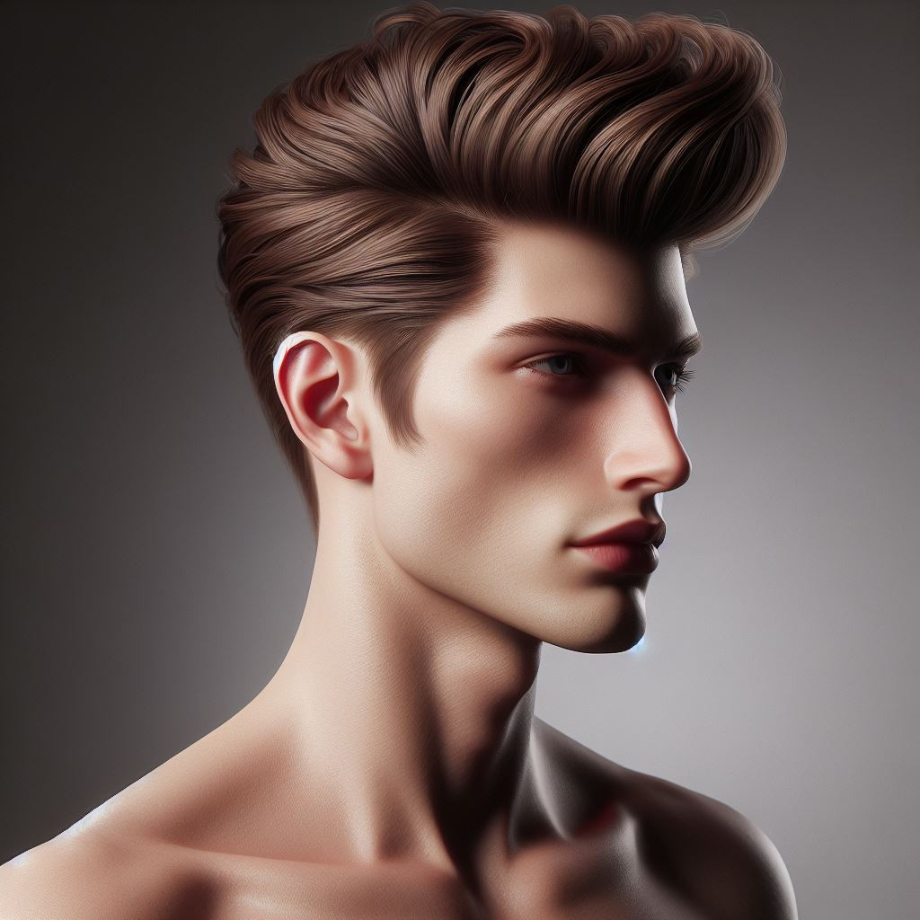 Pompadour hair - reference Ai image for Easy Prompt Generator