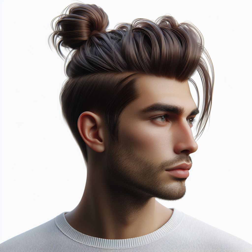 Top Knot hair - reference Ai image for Easy Prompt Generator