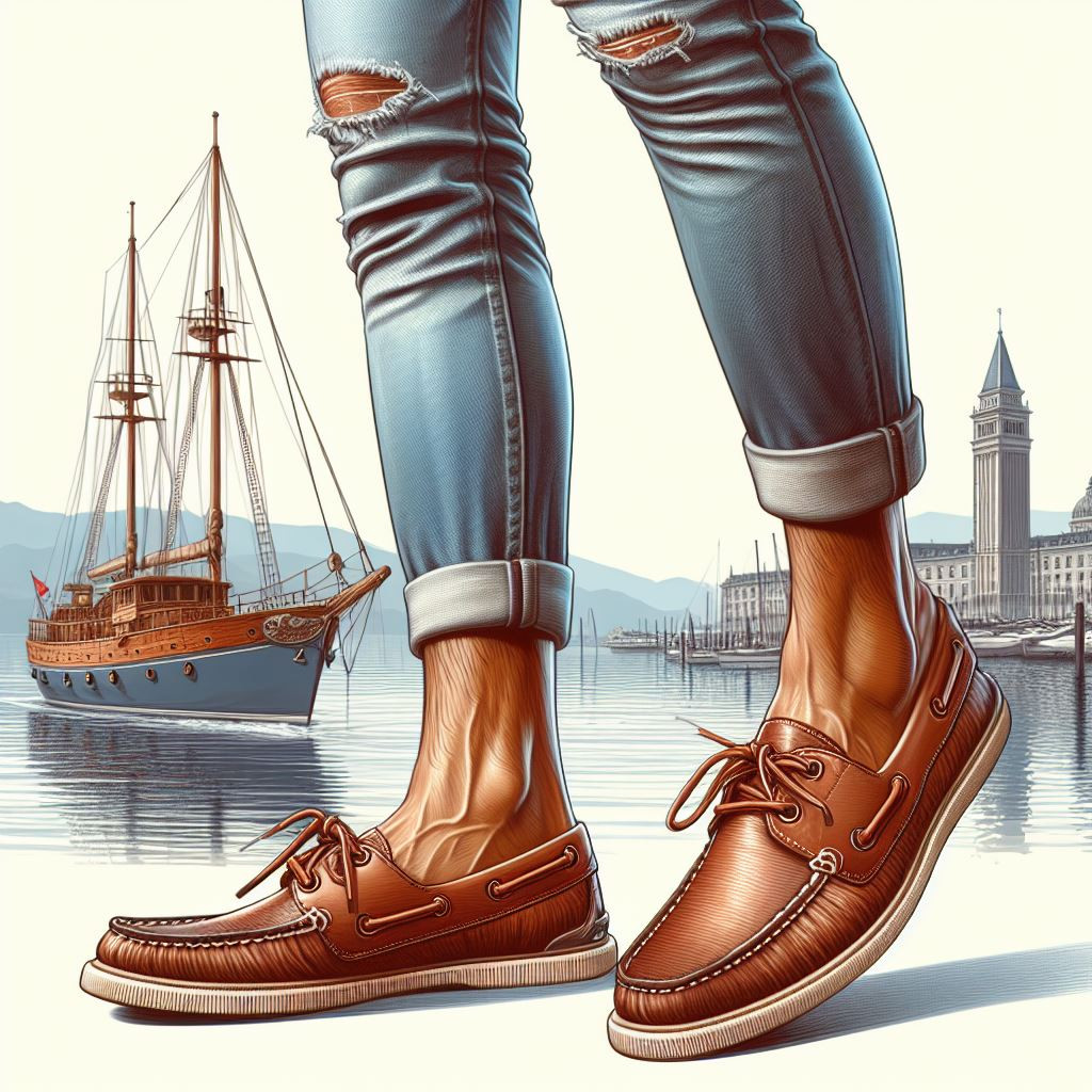 Boat shoes - reference Ai image for Easy Prompt Generator