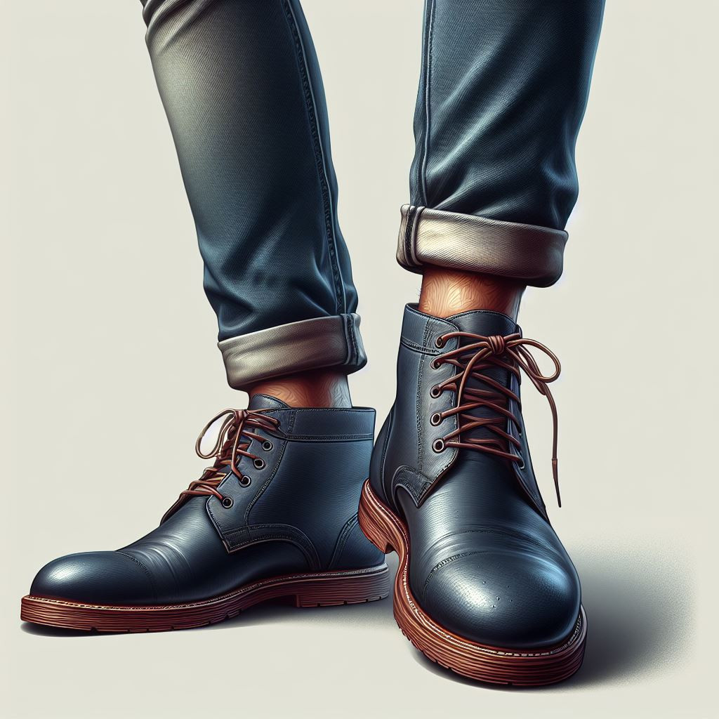 Male Chukka boots - reference Ai image for Easy Prompt Generator
