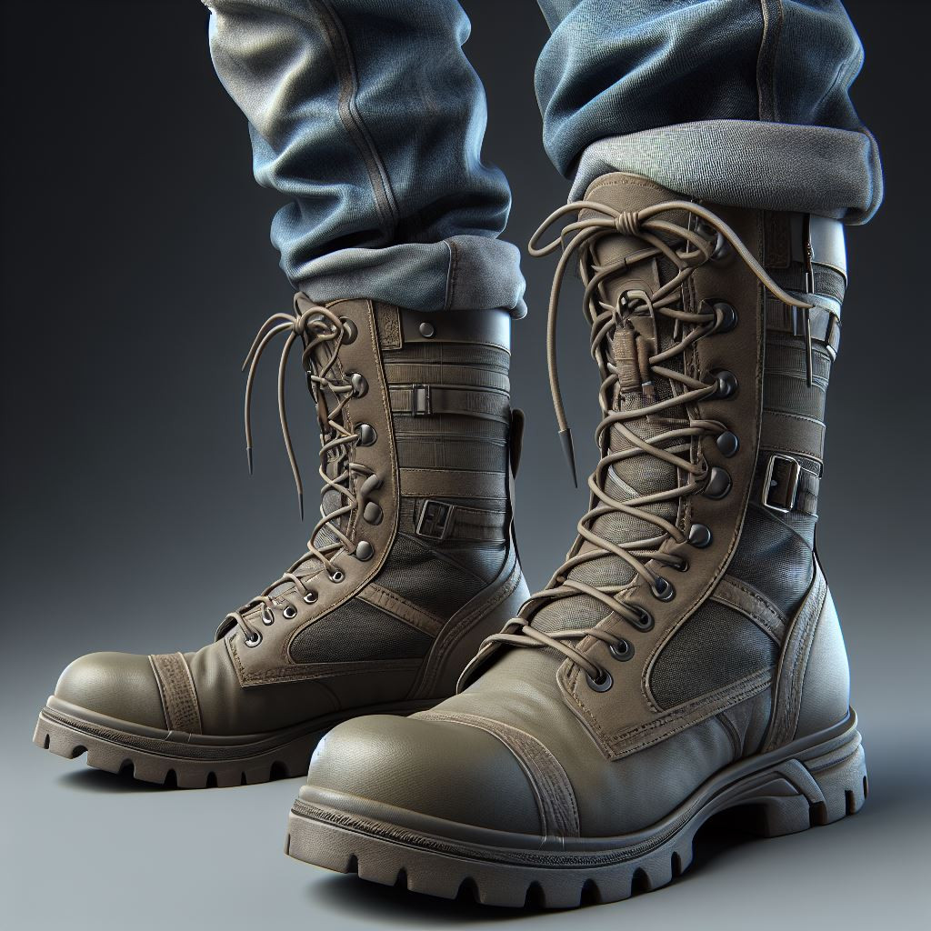 Male Combat boots - reference Ai image for Easy Prompt Generator