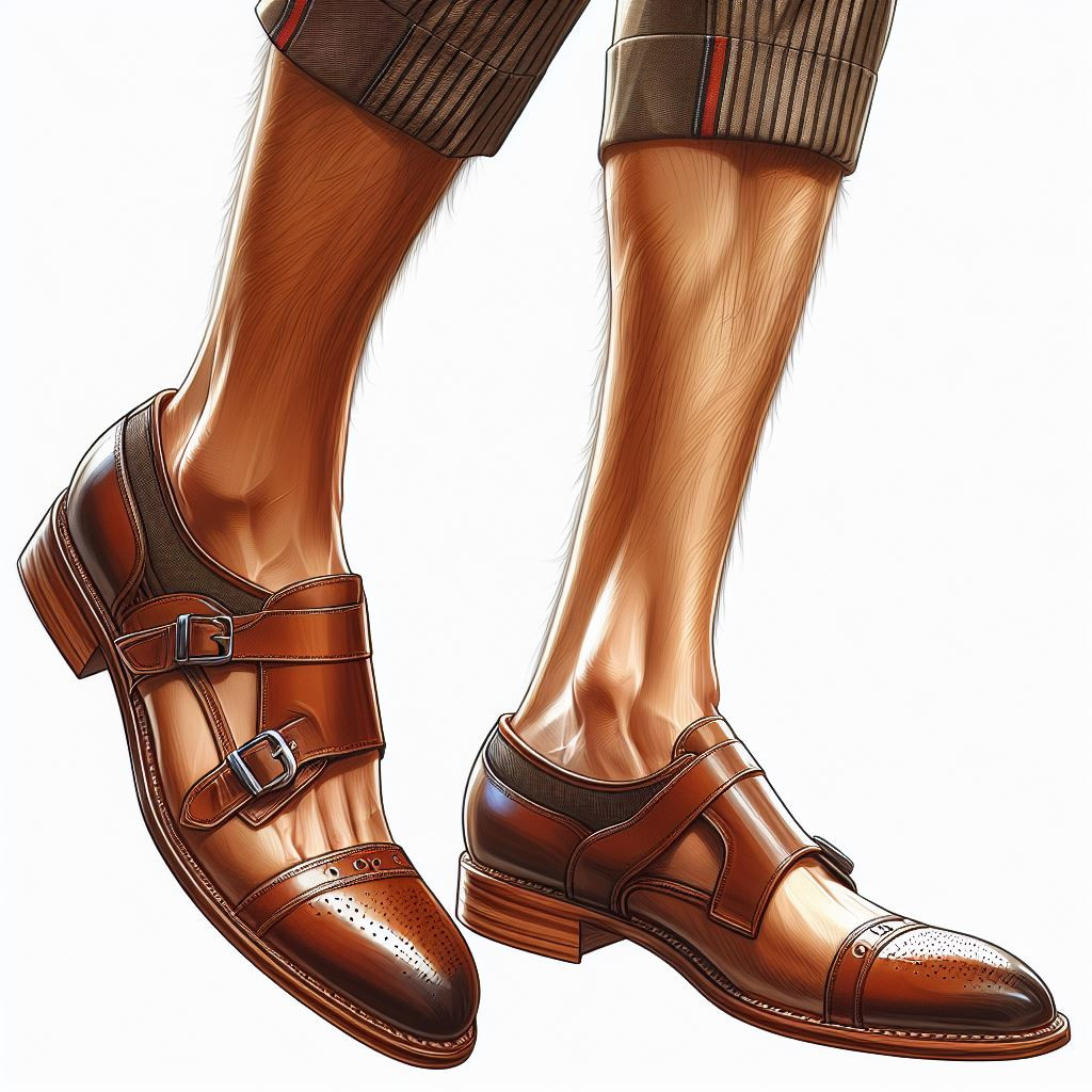 Monk strap shoes - reference Ai image for Easy Prompt Generator