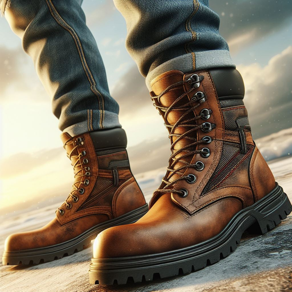Steel-toe boots - reference Ai image for Easy Prompt Generator
