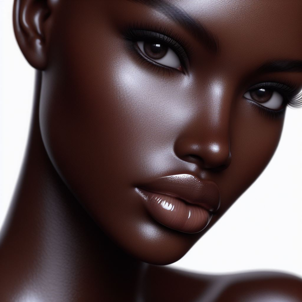 Ebony skin tone - reference Ai image for Easy Prompt Generator